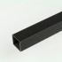 25mm Black ProFrame Square Tube 3m Aluminium