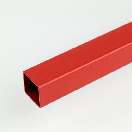 25mm Red ProFrame Square Tube 3m Steel
