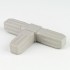 Grey ProFrame Joint 3 Way Flat for 25mm Square Tube