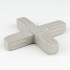 Grey ProFrame Joint 4 Way Flat for 25mm Square Tube