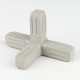 Grey ProFrame Joint 4 Way for 25mm Square Tube