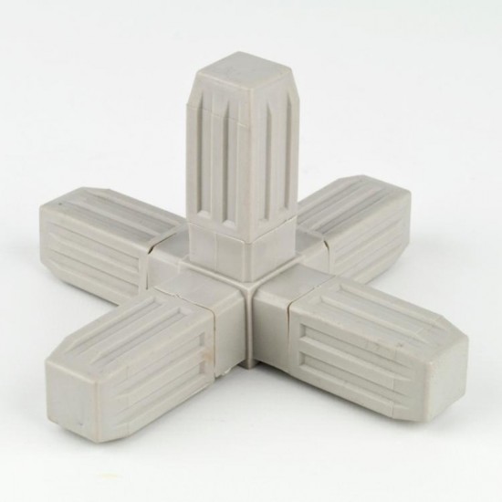 Grey ProFrame Joint 5 Way for 25mm Square Tube