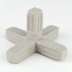 Grey ProFrame Joint 5 Way for 25mm Square Tube