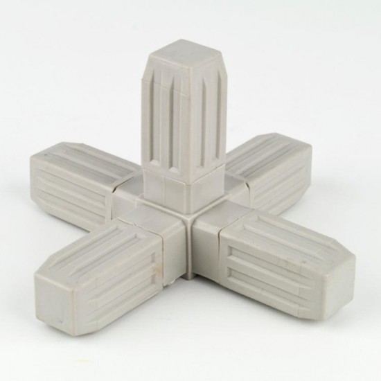 Grey ProFrame Joint 5 Way for 25mm Square Tube