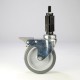 ProFrame Wheel with Brake for 25mm Square Tube Aluminium
