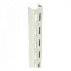Twin Slot Upright for Brackets 170mm Steel White
