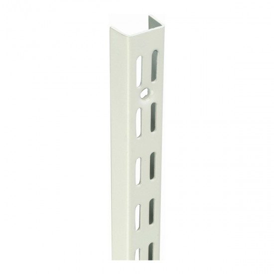 Twin Slot Upright for Brackets 170mm Steel White