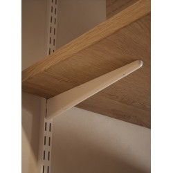 Twin Slot Upright for Brackets 430mm Steel White