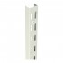 Twin Slot Upright for Brackets 1600mm Steel White