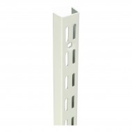 Twin Slot Upright for Brackets 1980mm Steel White