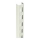 Twin Slot Upright for Brackets 2400mm Steel White