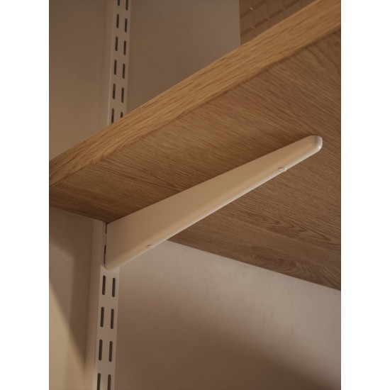 Twin Slot Upright for Brackets 2400mm Steel White