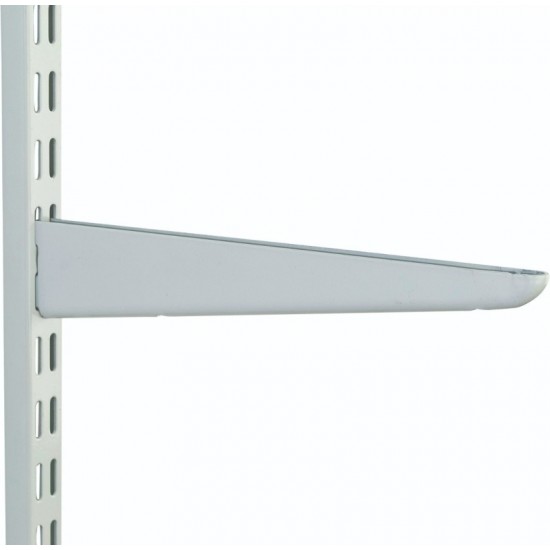 370mm White Medium Duty Twin Slot Shelving Bracket