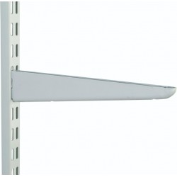 370mm White Medium Duty Twin Slot Shelving Bracket