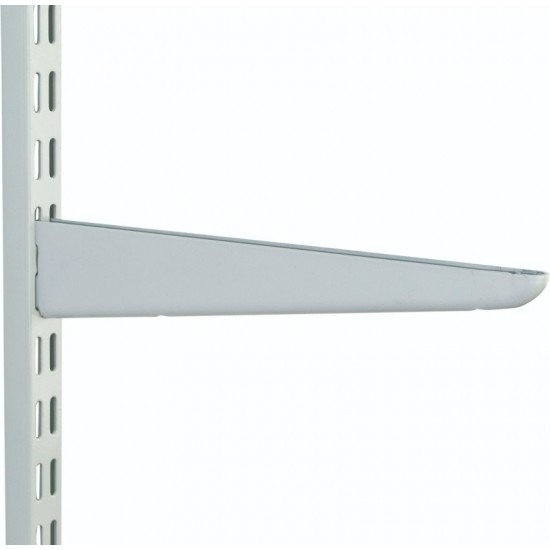 370mm White Medium Duty Twin Slot Shelving Bracket