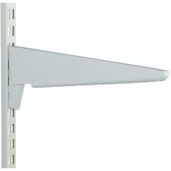370mm White Heavy Duty Twin Slot Shelving Bracket