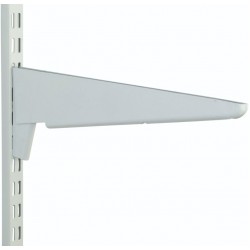 370mm White Heavy Duty Twin Slot Shelving Bracket