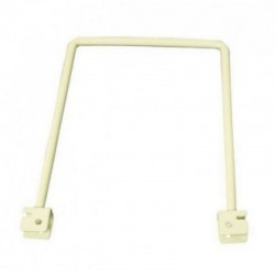 White Flexi Bookends 150mm x 120mm - Twin Slot Shelving Pair