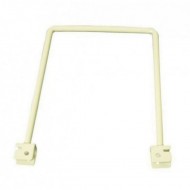 150mm White Twin Slot Flexible Bookends Steel 2 Piece