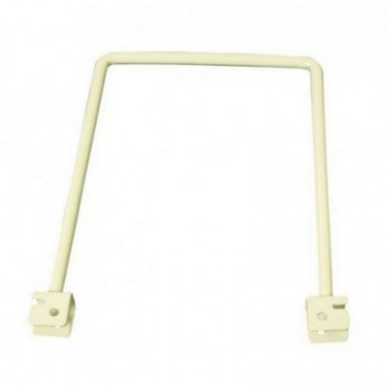 200mm White Twin Slot Flexible Bookends Steel 2 Piece