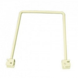 White Flexi Bookends 200mm x 120mm - Twin Slot Shelving Pair