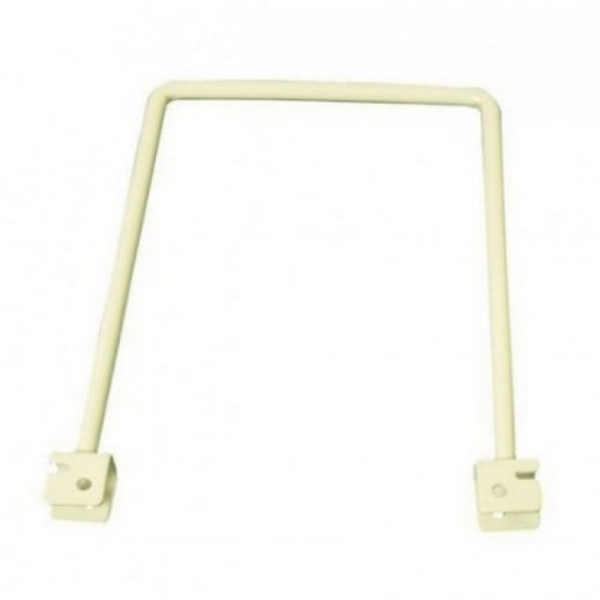 200mm White Twin Slot Flexible Bookends Steel 2 Piece