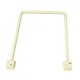 250mm White Twin Slot Flexible Bookends Steel 2 Piece
