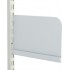 150mm White Twin Slot Shelf Ends Steel 2 Piece