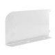 250mm White Twin Slot Shelf Ends Steel 2 Piece
