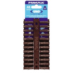 RawlPlug Uno Wall Fixings 7x30mm - Pack 48