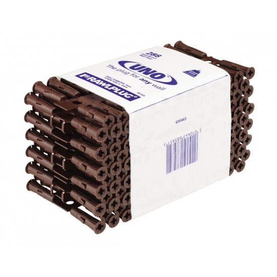 RawlPlug Uno Wall Fixings 7x30mm - Pack 288