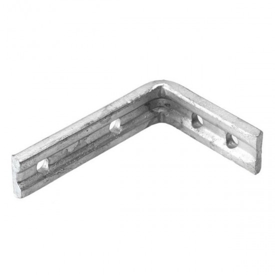 200x150mm Galvanised Fluted Bracket Steel Single