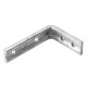 200x150mm Galvanised Fluted Bracket Steel Single